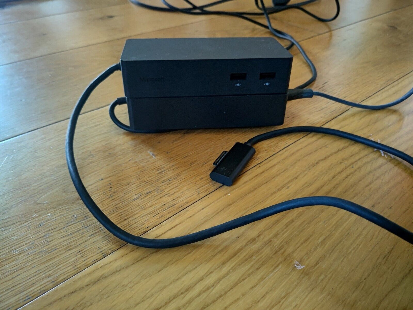 Microsoft Surface Dock with multiple ports and cables for convenient device connectivity