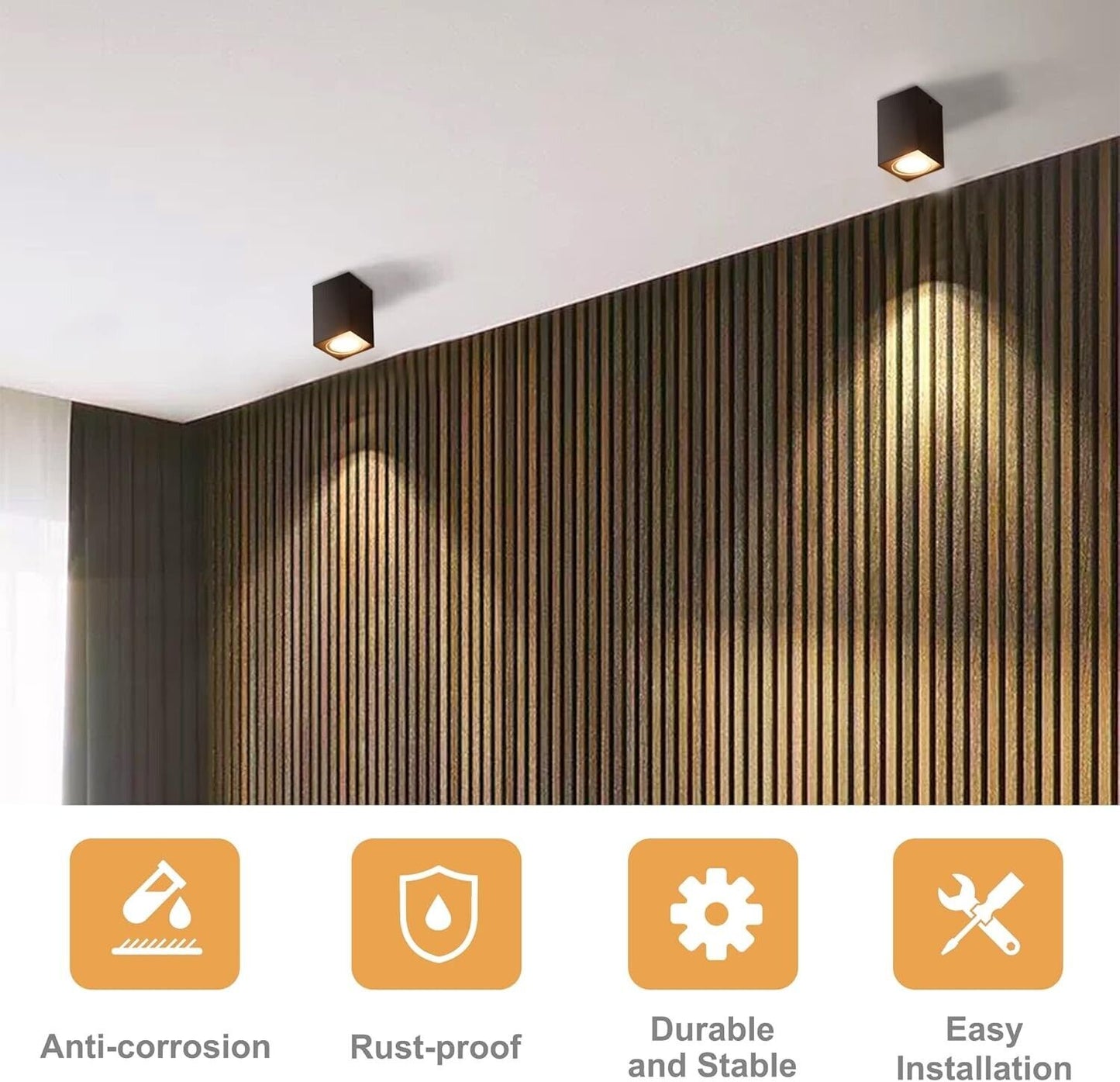Modern ceiling spotlights featuring a sleek design for enhanced lighting in contemporary spaces