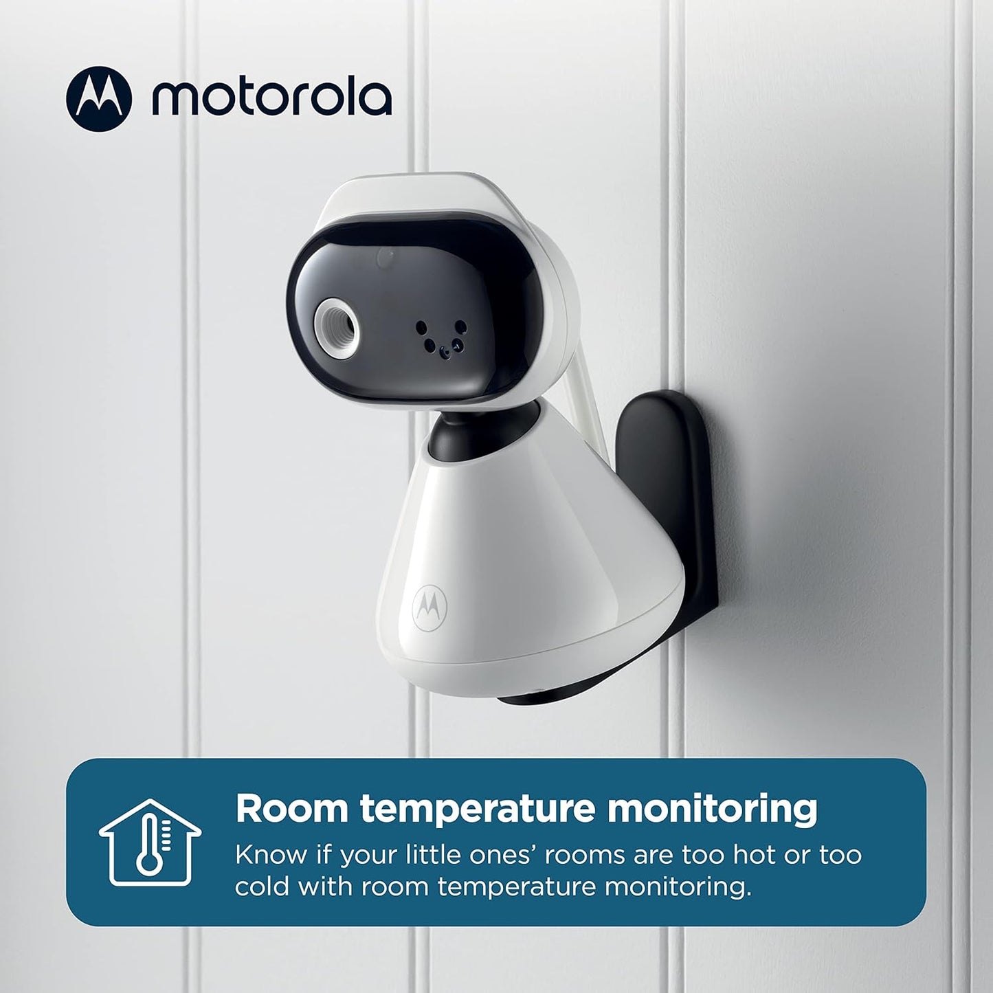 Motorola video baby monitor with room temperature monitoring feature for keeping infants safe