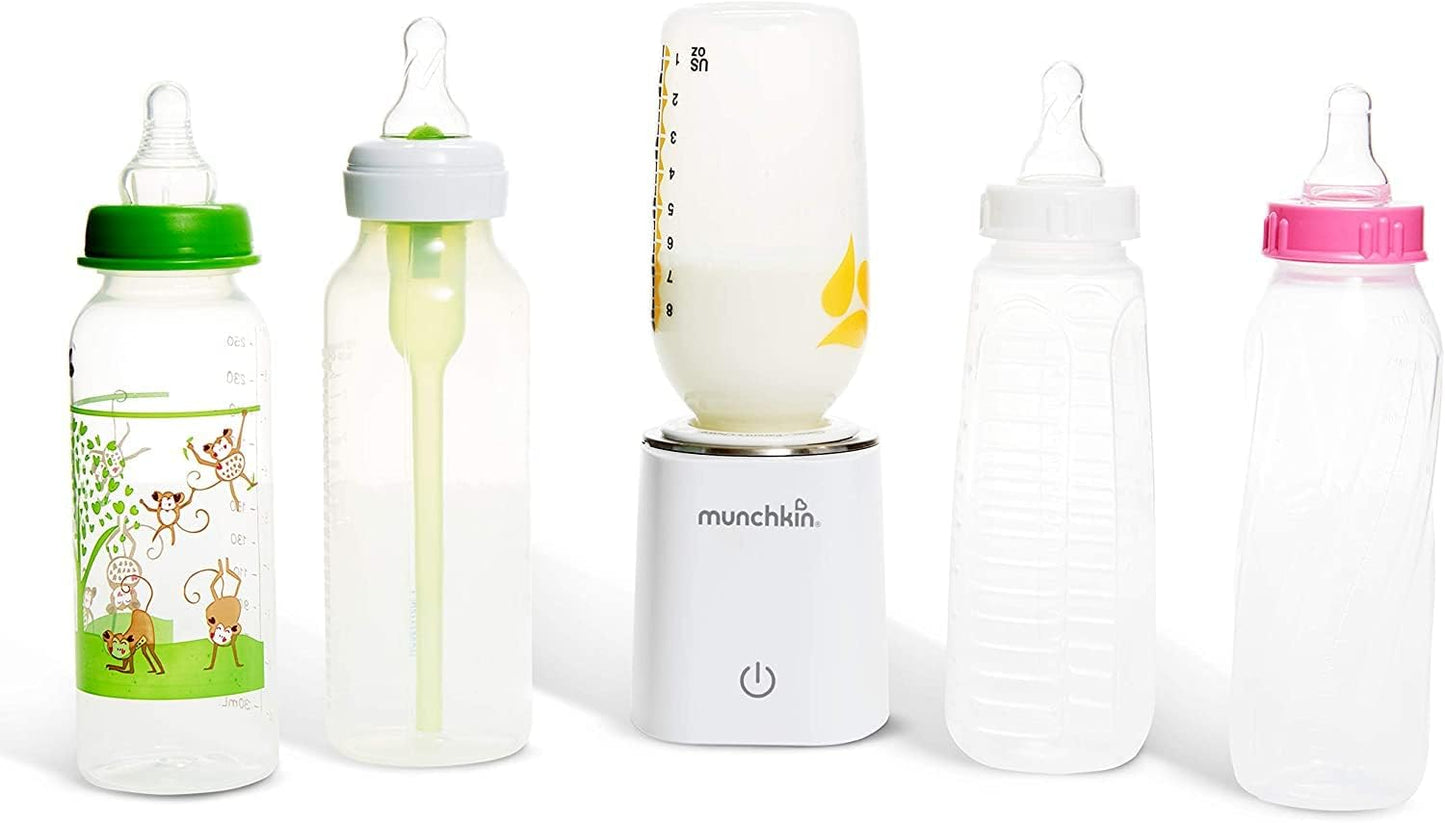 Munchkin digital baby bottle warmer with multiple baby bottles for quick and even warming