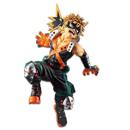 Banpresto My Hero Academia Bakugo Figure in action pose with detailed costume features