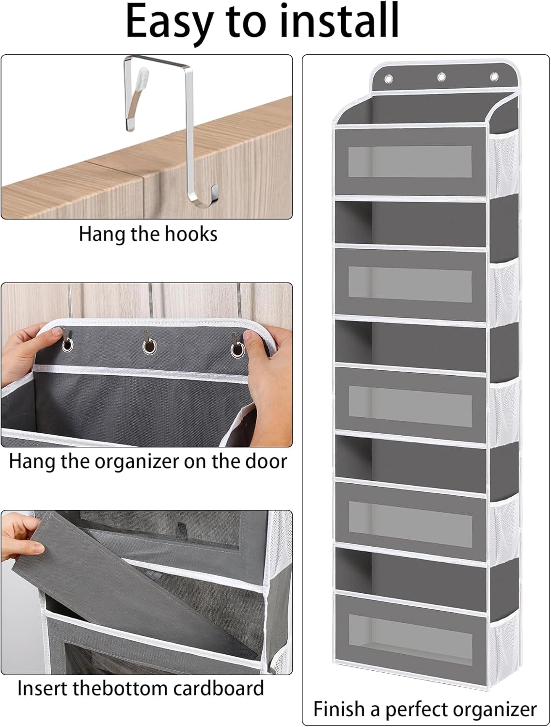 KYEVIS nursery over the door organiser with multiple pockets for convenient storage in a baby room