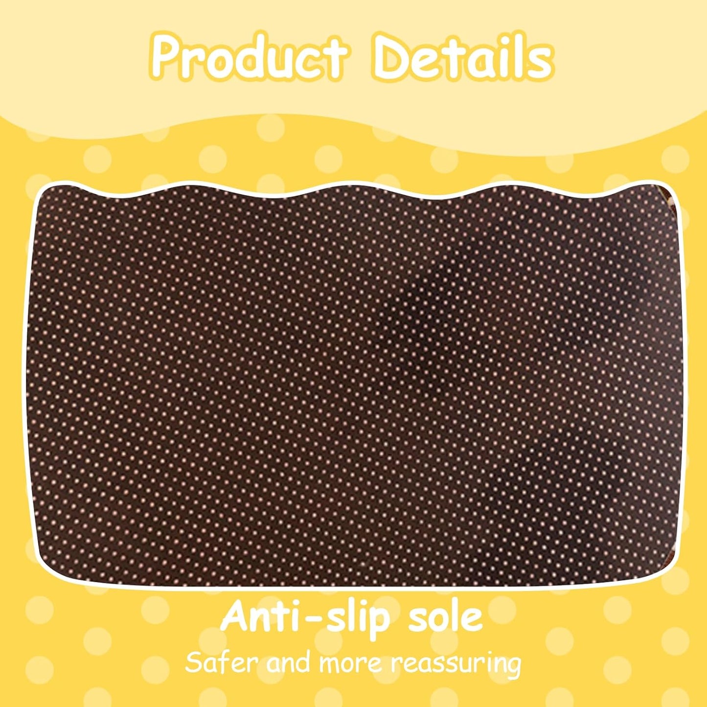 Anti-slip penguin baby seat base with polka dot design for safety and comfort