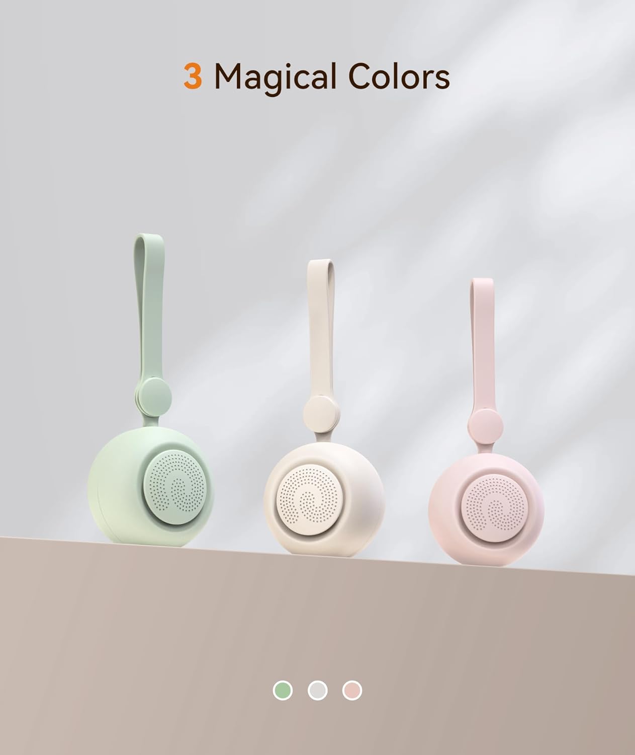 Dreamegg portable white noise machine in three magical colours for soothing baby sleep
