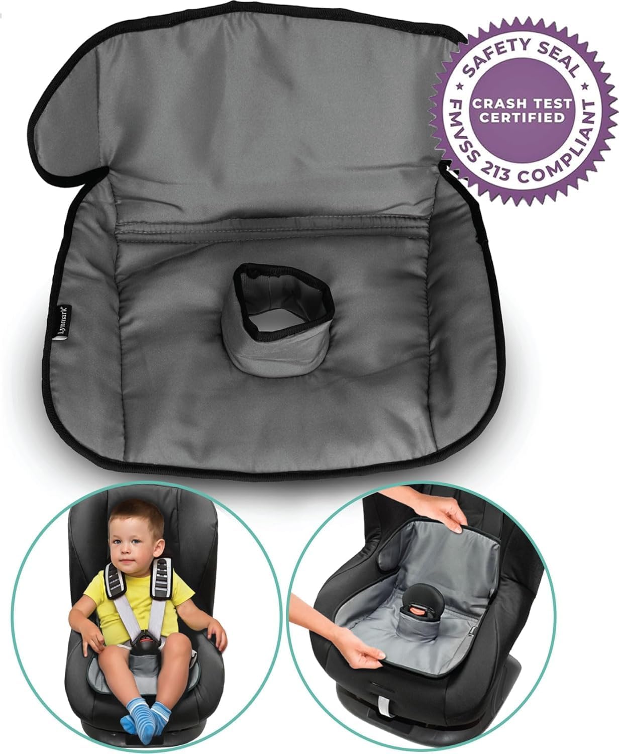 Lynmark potty training car seat protector with soft fabric for easy cleaning and child safety
