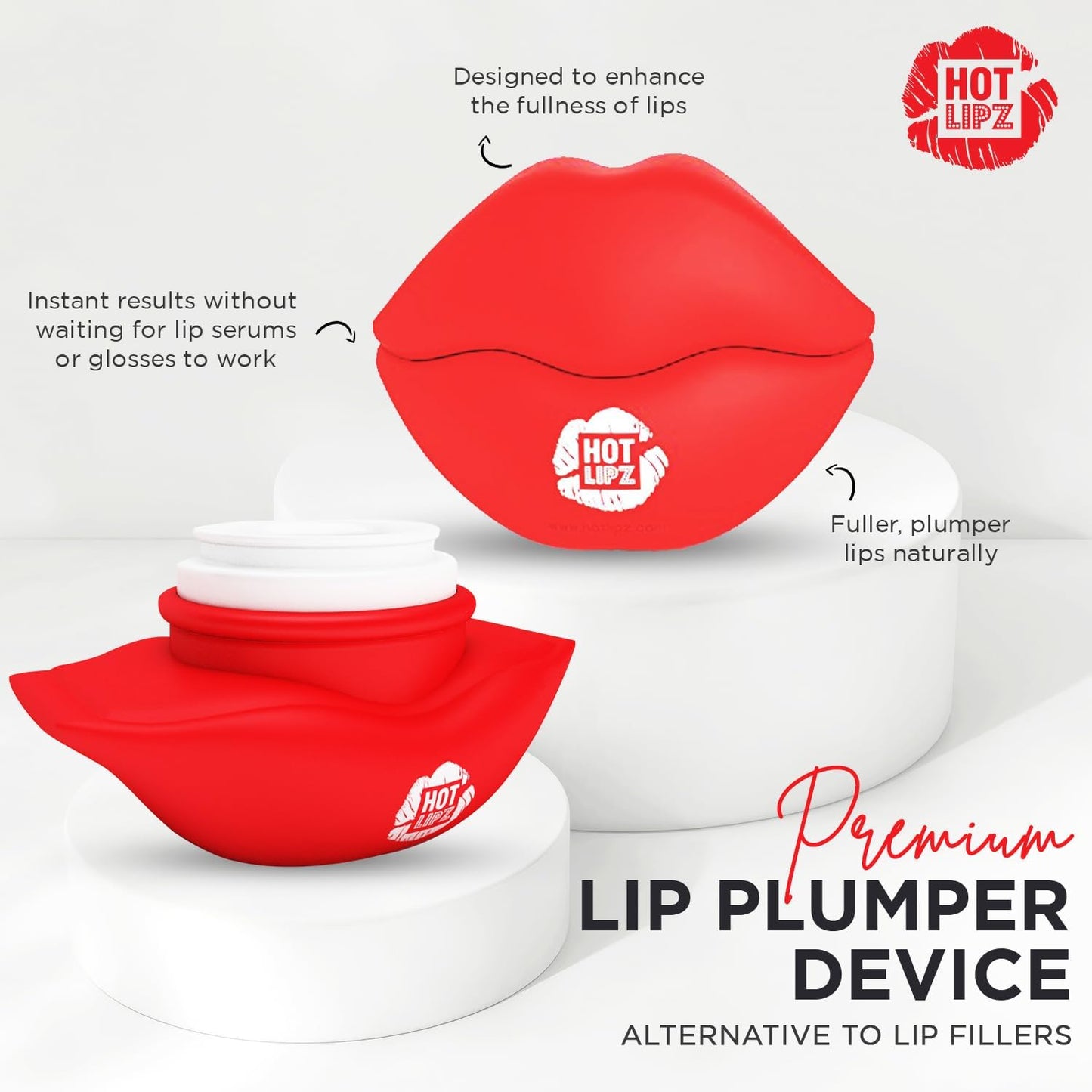 Premium lip plumper device by Miss Pouty for fuller, natural-looking lips without fillers