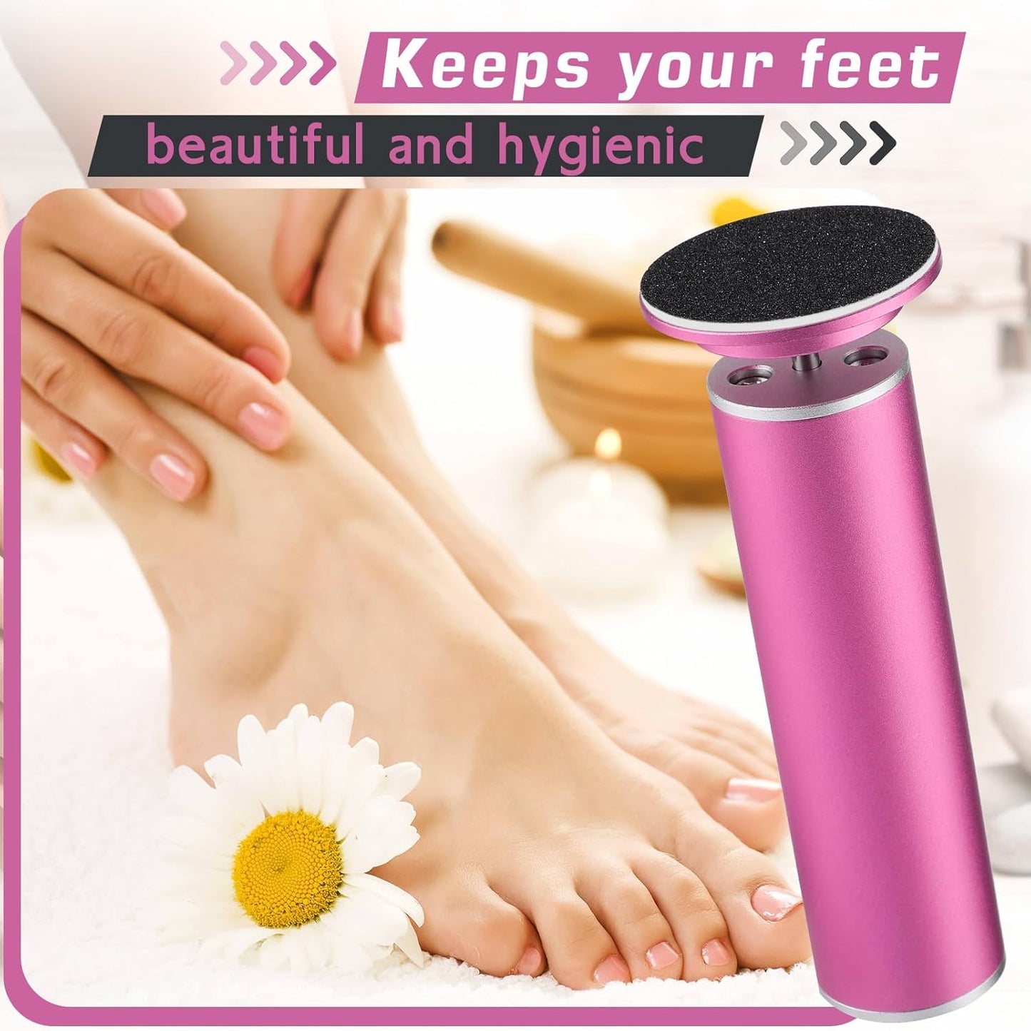 Romyse professional pedicure tool with sandpaper discs designed for beautiful and hygienic feet