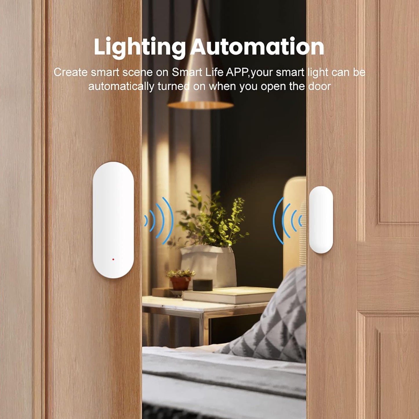 Risoon smart door window sensor for home automation and lighting control