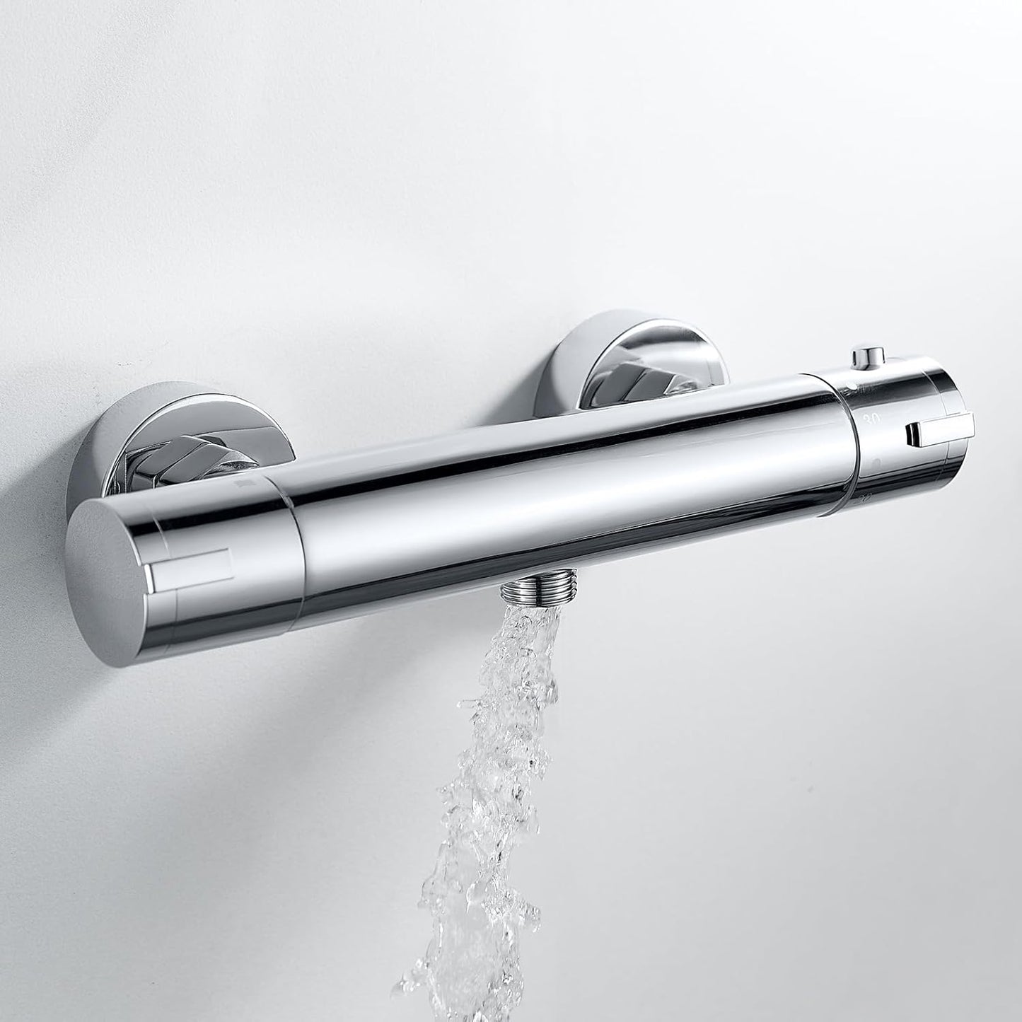 Rainysprit thermostatic shower mixer valve in chrome finish with a sleek modern design