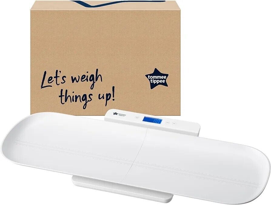 Tommee Tippee digital baby scales with clear display for accurate weight measurements of newborns