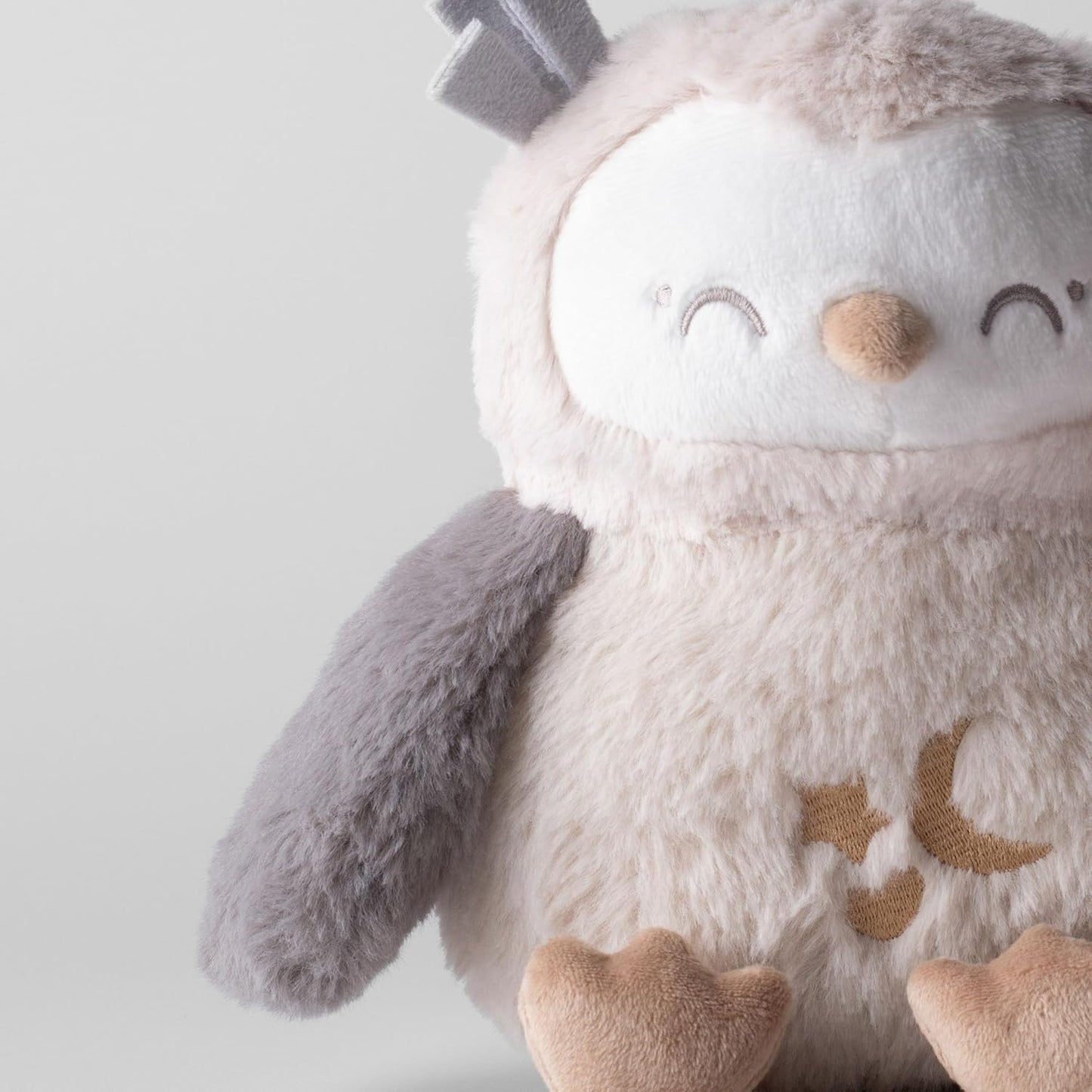 Tommie Tippee Ollie Owl sleep aid in soft plush design for comforting infants to sleep peacefully