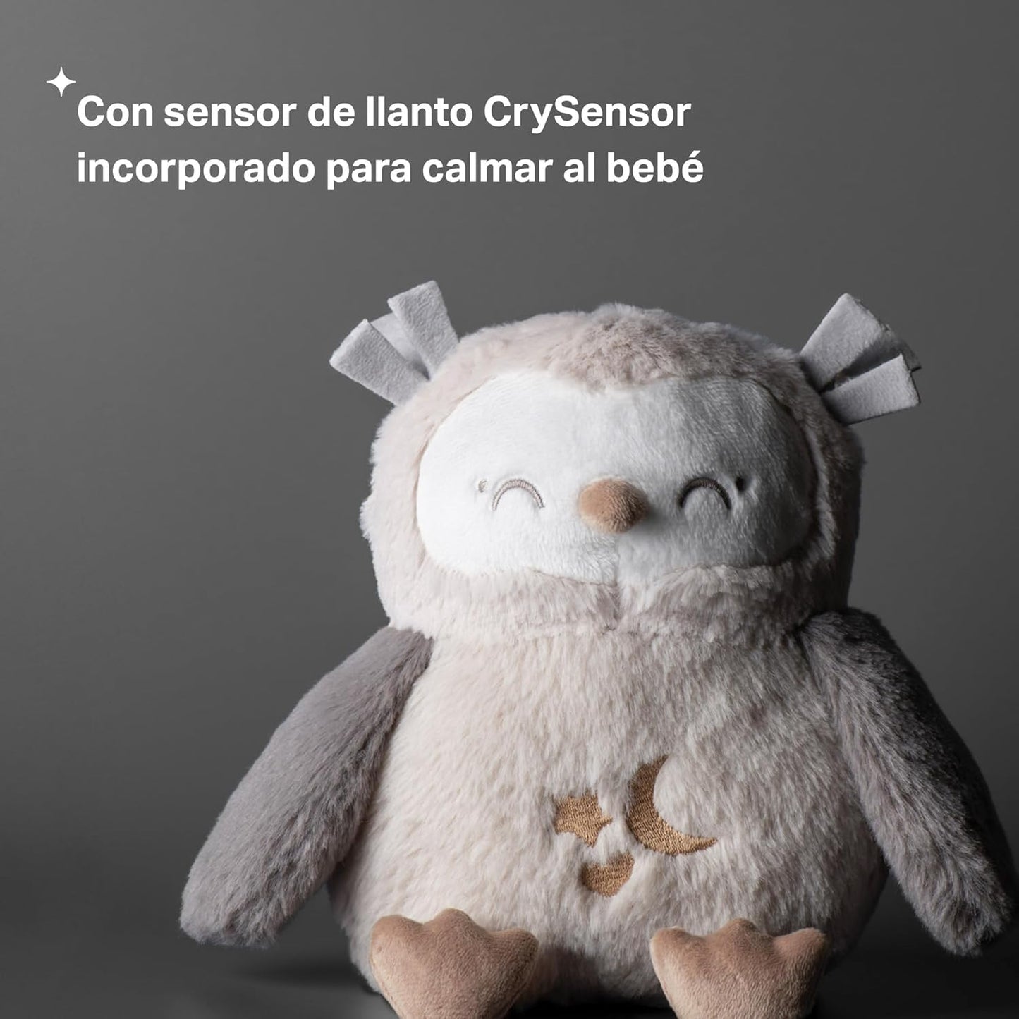 Tommee Tippee Ollie Owl sleep aid with integrated CrySensor to soothe babies during sleep