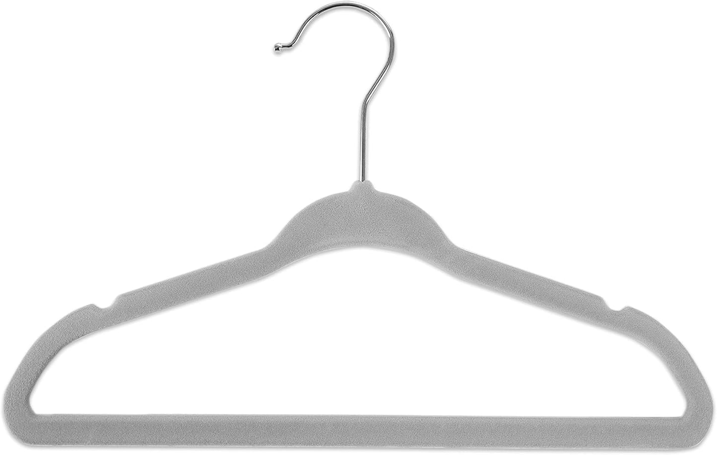 Grey unisex baby hangers set with durable design for hanging baby clothes safely