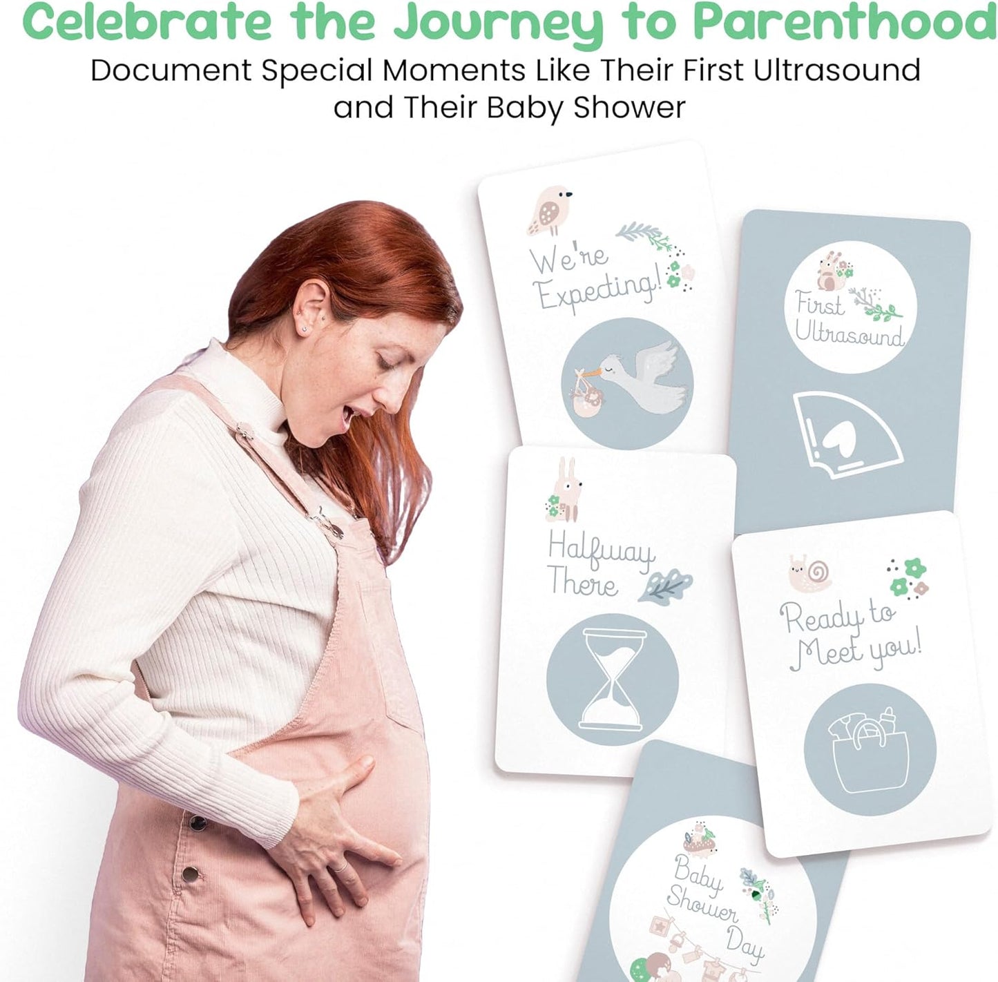 Forever Fun Times unisex baby milestone cards for documenting special moments like baby showers and ultrasounds