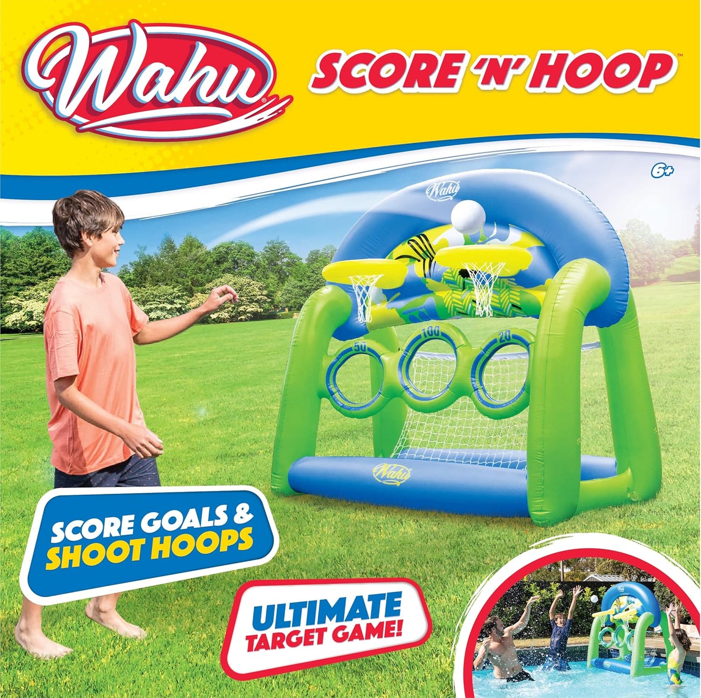 Wahu Score N Hoop Garden Hoop and Target Game for outdoor fun and skill development