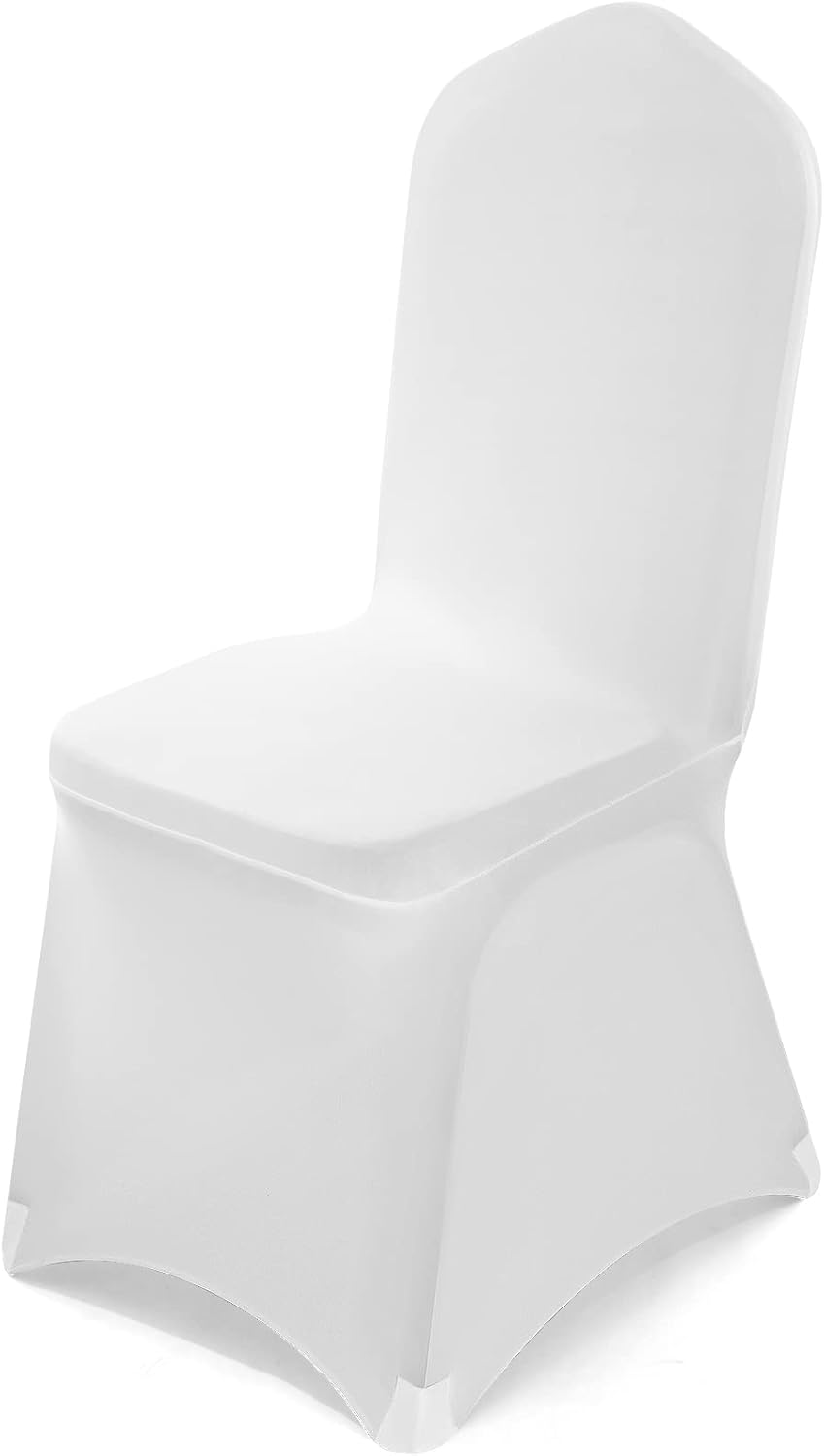 VELPAX white polyester stretch chair covers perfect for weddings and special events