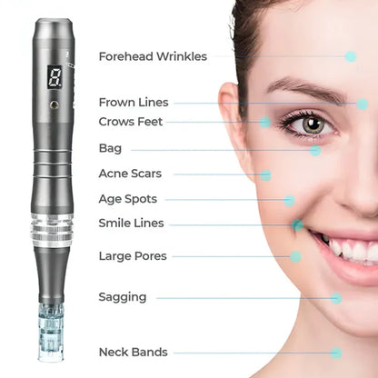Dr. Pen M8 Microneedling Pen Including 10 Cartridges - Professional Microneedle Derma Roller Pen