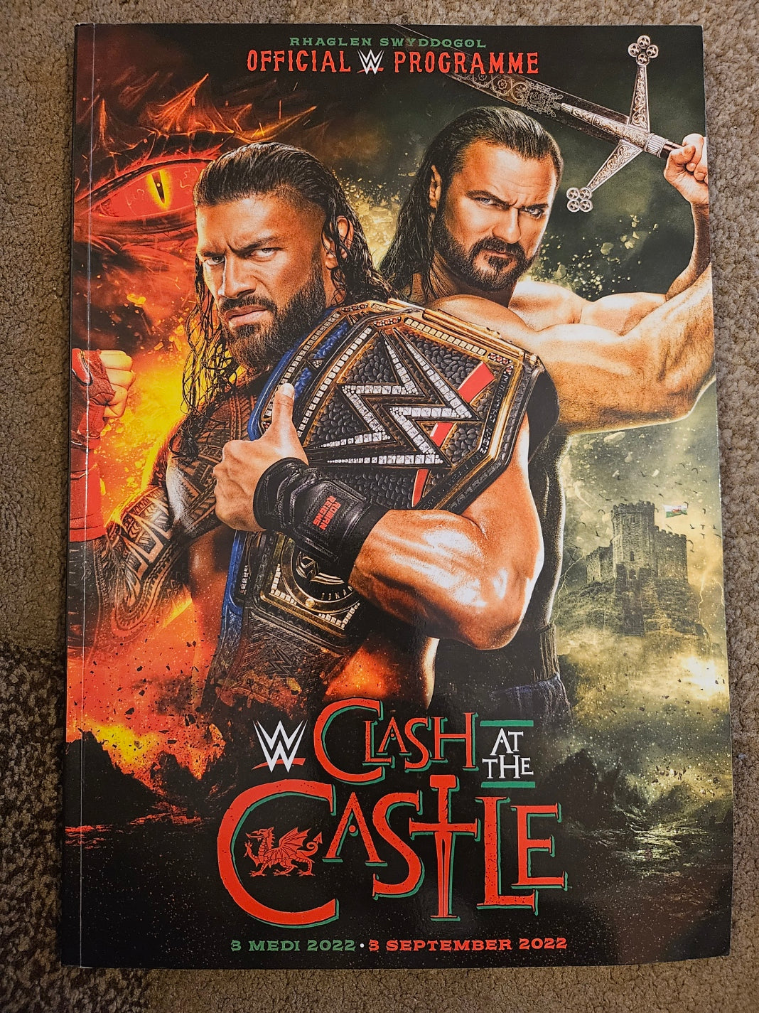 WWE Clash At The Castle 2022 Official Programme