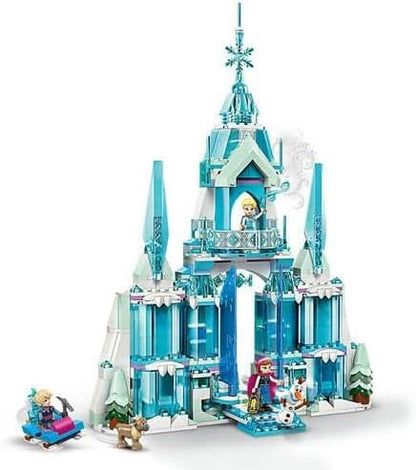 Disney Frozen Elsa’s Ice Palace Building Toy Set for Kids with a Castle and Elsa and Anna Mini-Doll Figures