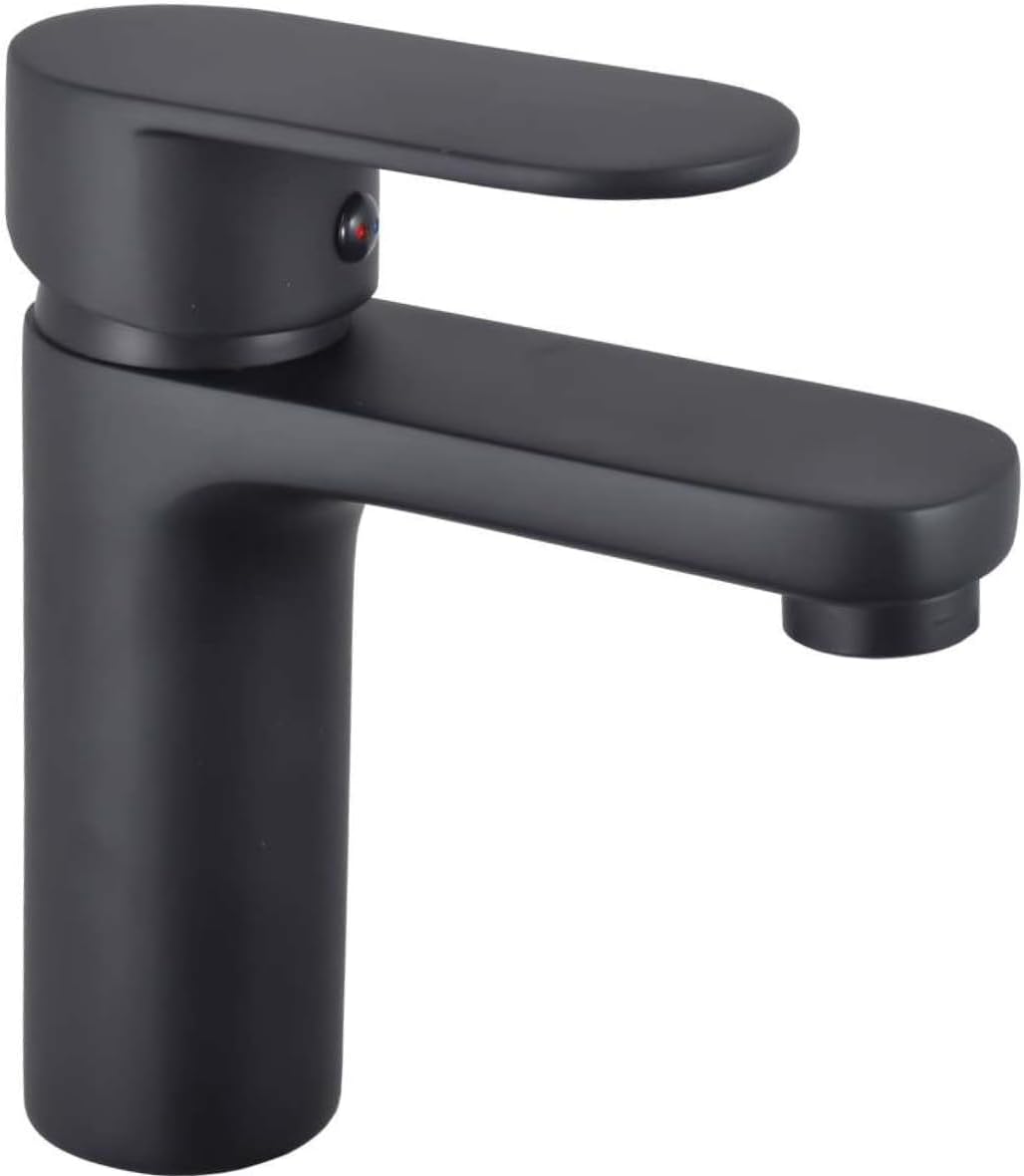 Emilia Matte Black Single Handle Bathroom Sink Tap