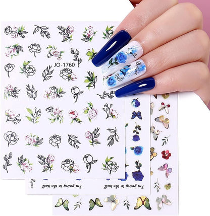 Nail Art Stickers 30 Sheets Self Adhesive Decal