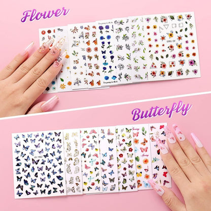 Nail Art Stickers 30 Sheets Self Adhesive Decal