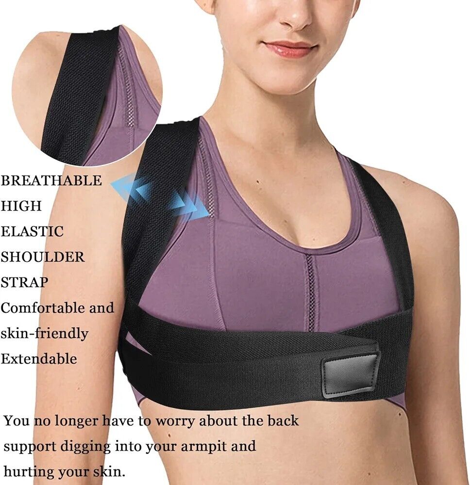 Chlffua Posture Corrector for Men and Women, Upper Back Brace Clavicle Support