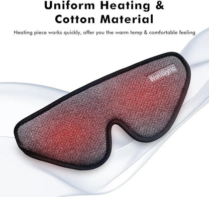 Wellsync Heated Eye Mask For Eyes (Grey)