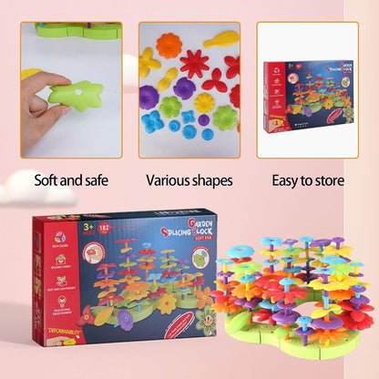 Eva flower garden building toys for kids