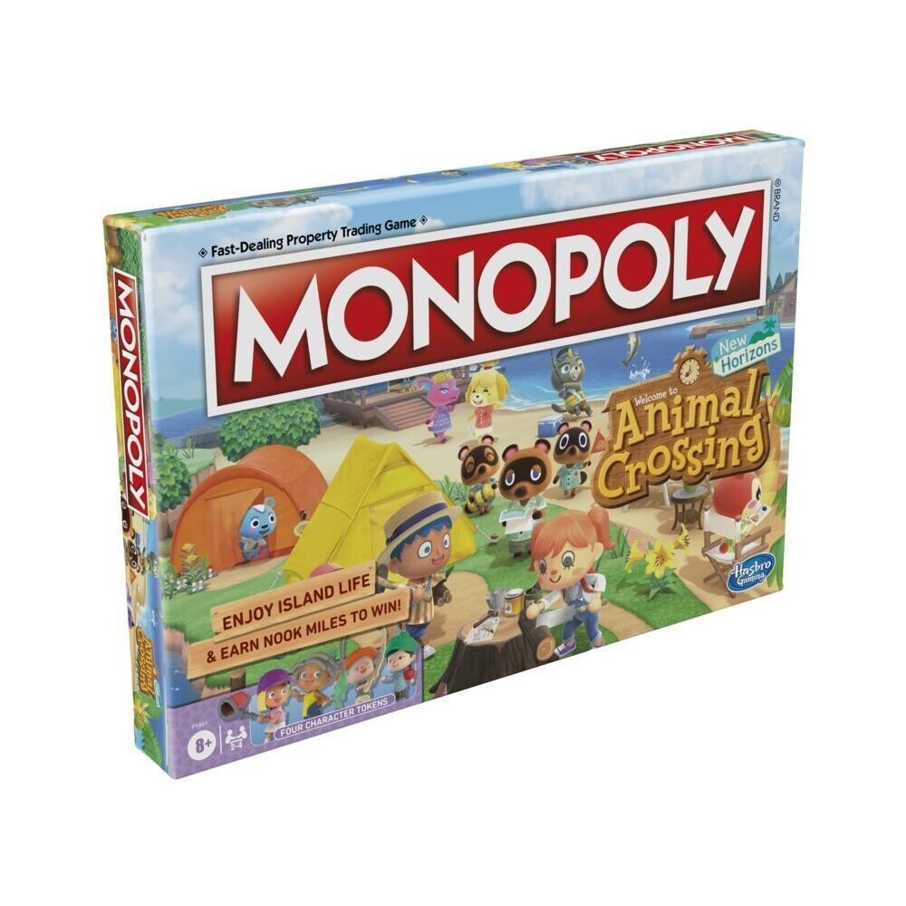 Hasbro Monopoly Animal Crossing Horizons Edition Game Board - F1661