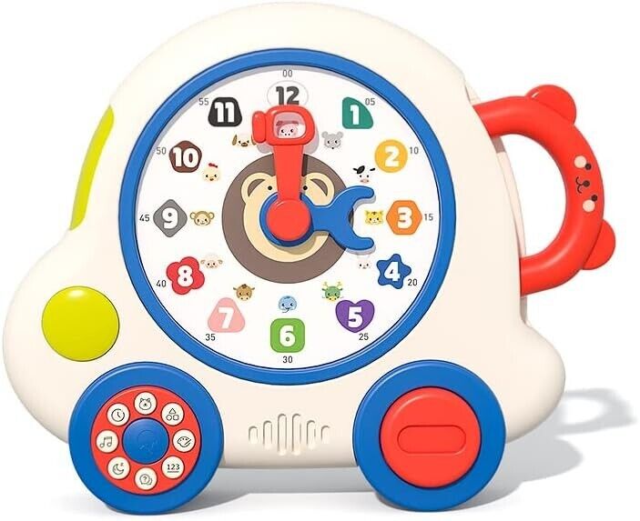 Thedttoy Baby Toys 12 18+ Months, Early Learning Musical Toys Teaching Clock Toy