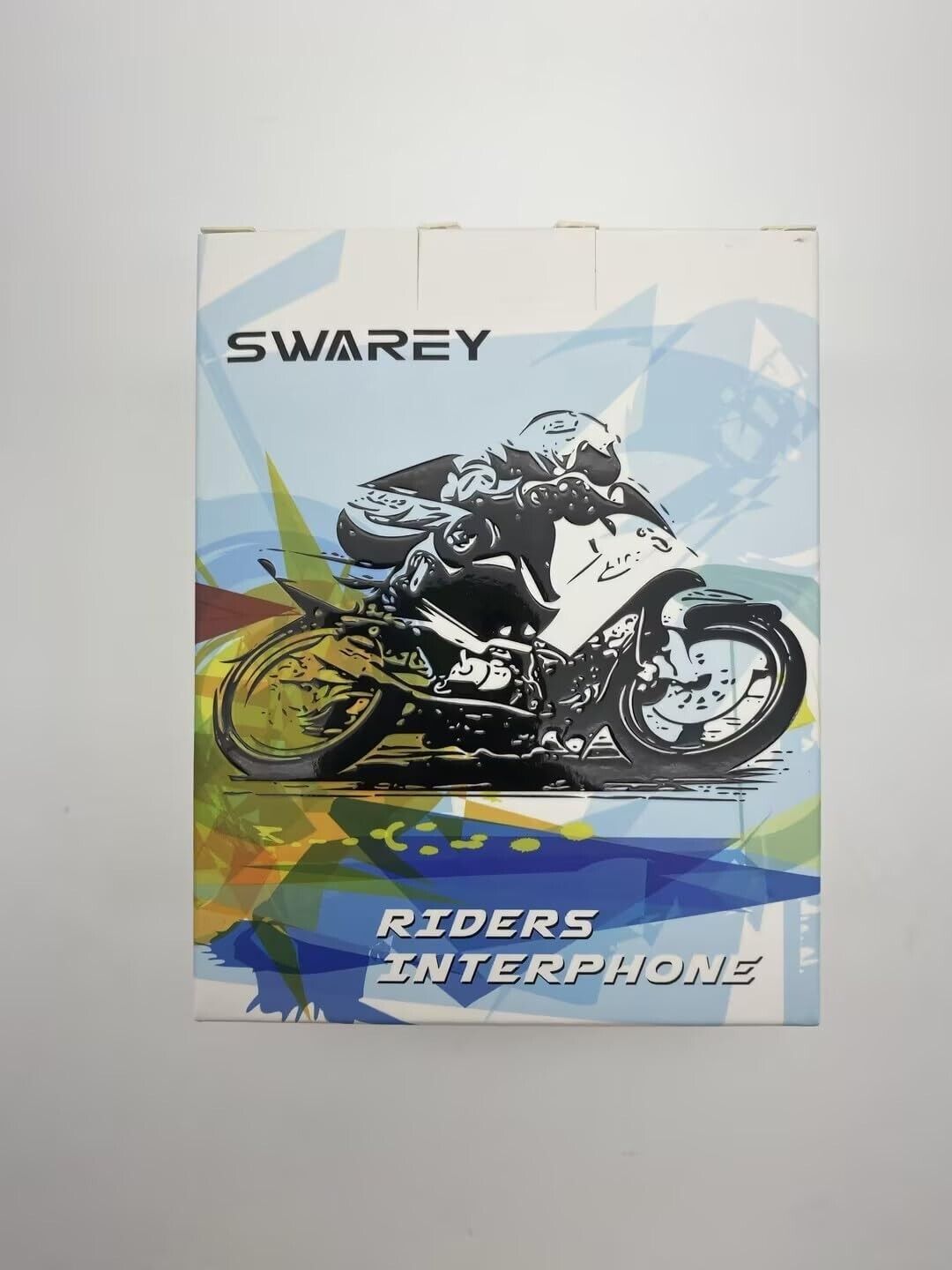 SWAREY Motorcycle Intercom, 2-Way 1000M Helmet Bluetooth Headset (1 Pack)