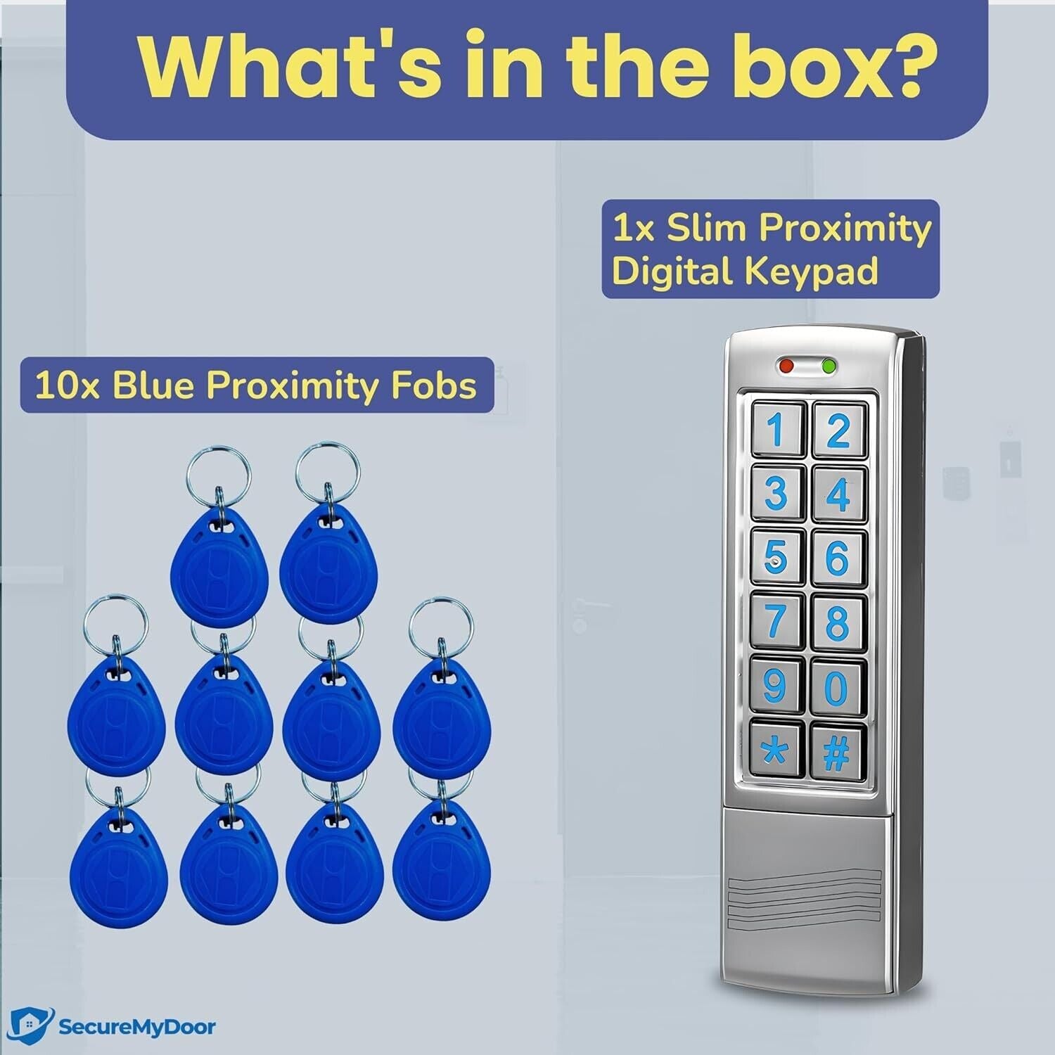 SecureMyDoor Proximity Digital Keypad for Door Entry System