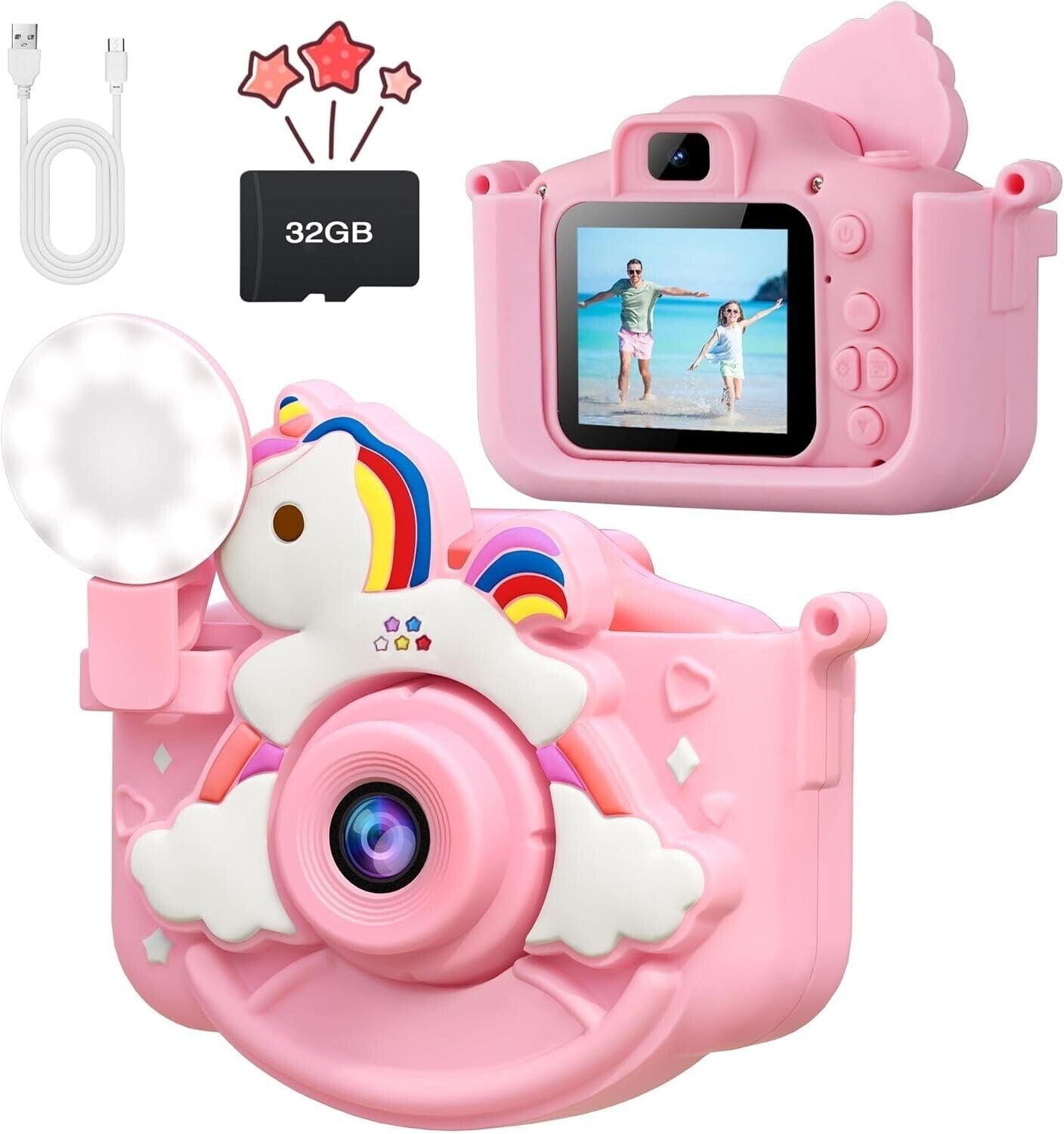 COSANSYS Kids Camera for Girls, 48MP Digital Camera for Kids, 1080P Toddler...