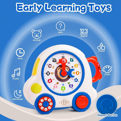 Thedttoy Baby Toys 12 18+ Months, Early Learning Musical Toys Teaching Clock Toy