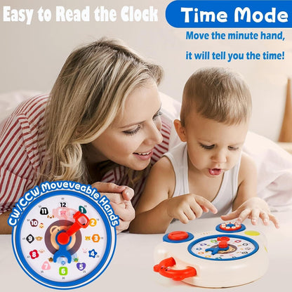 Thedttoy Baby Toys 12 18+ Months, Early Learning Musical Toys Teaching Clock Toy