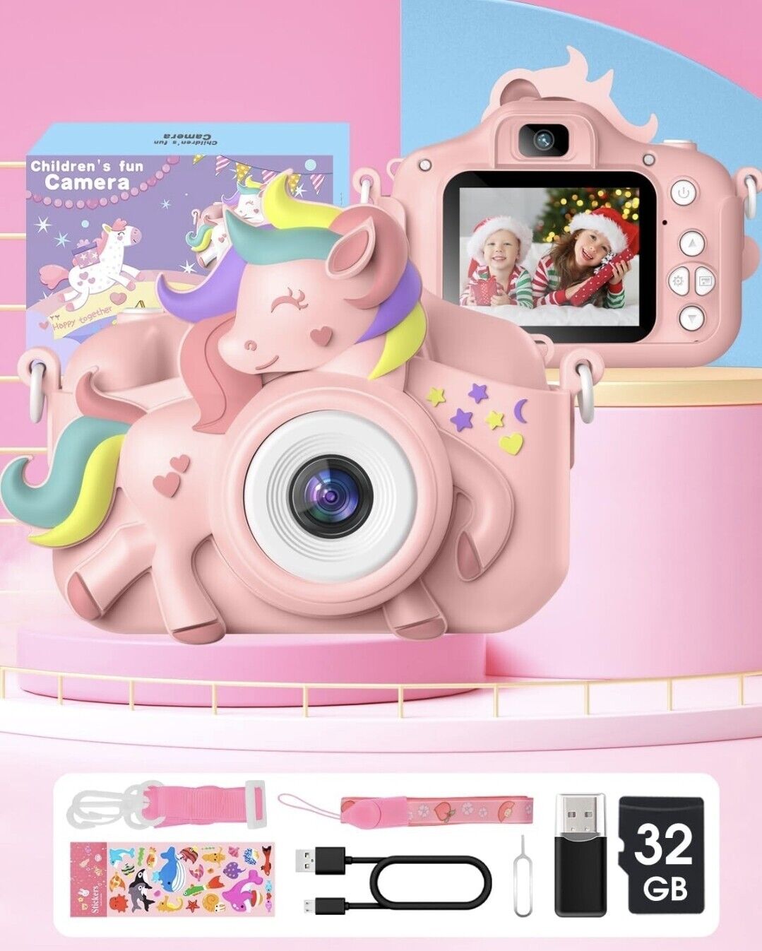 Kids Camera, Gofunly Kids Camera for Girls, 1080P HD 2.0 Inch Screen Kids...