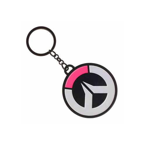 Overwatch Pink Logo Keyring