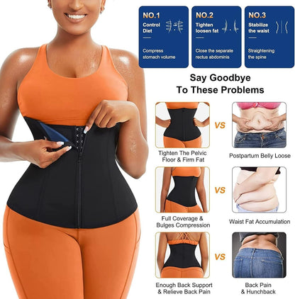 Chumian Women Waist Trainer Trimmer Belt 2XL