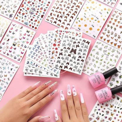 Nail Art Stickers 30 Sheets Self Adhesive Decal