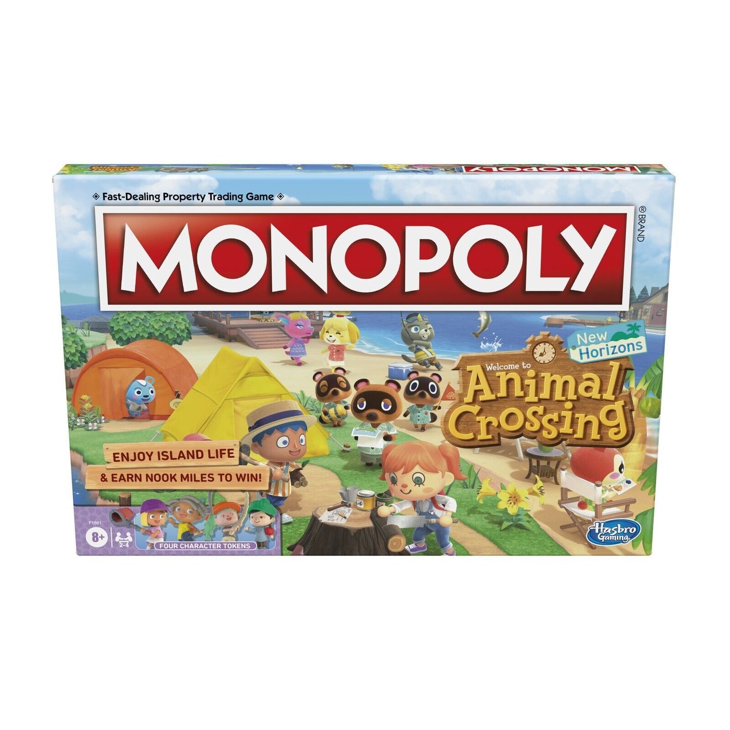 Hasbro Monopoly Animal Crossing Horizons Edition Game Board - F1661