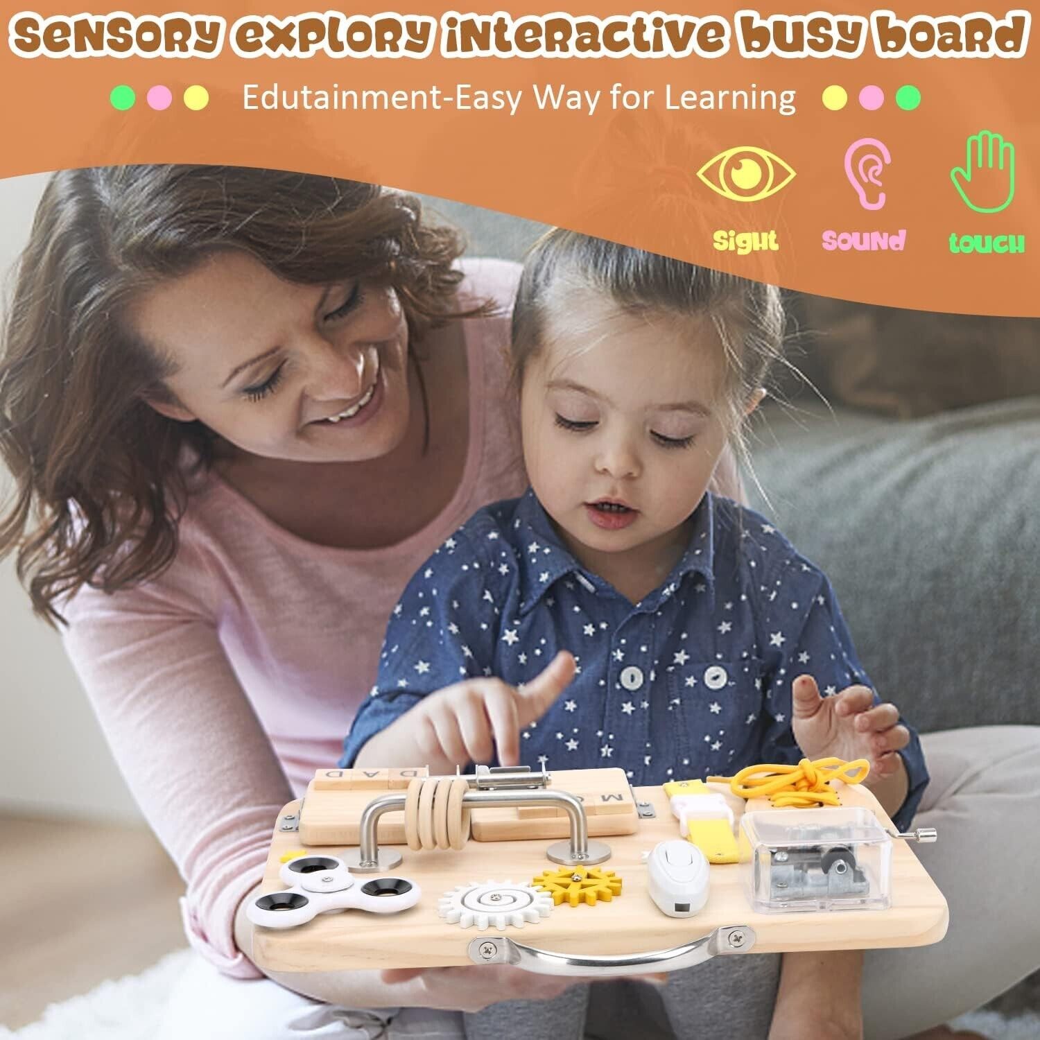 Wooden Bush Board For Toddlers