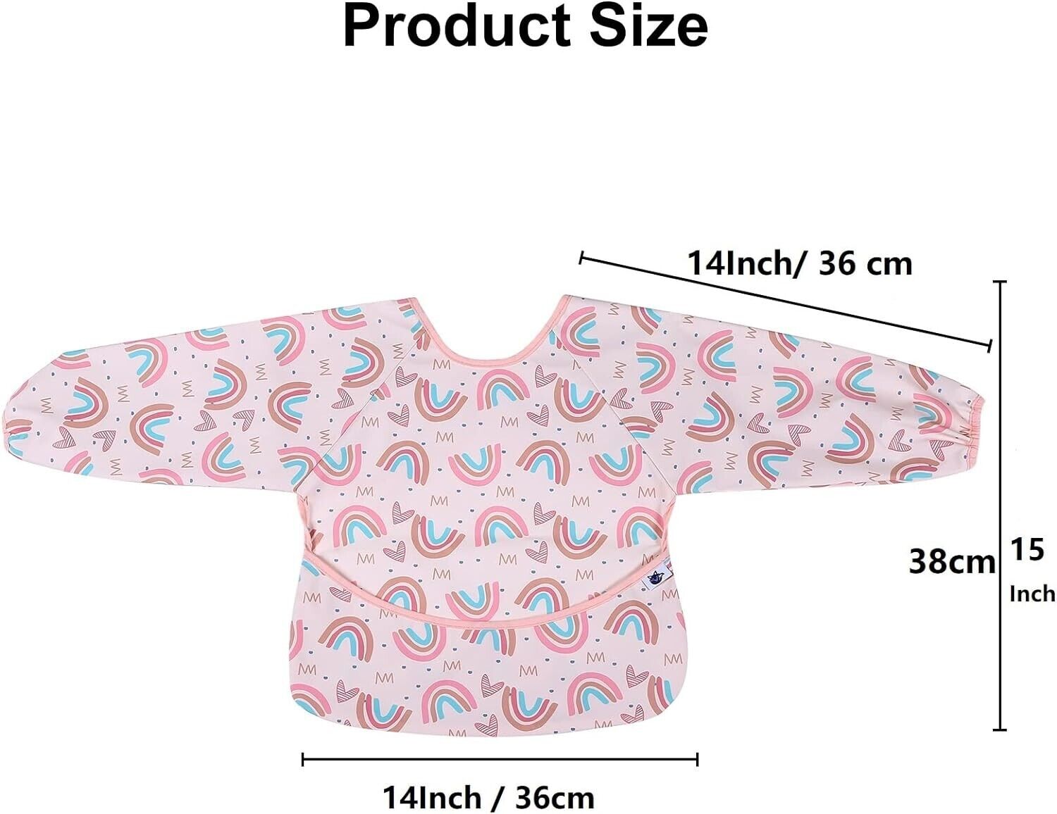 SYVOFOX 2 Pack Long Sleeve Weaning Bibs