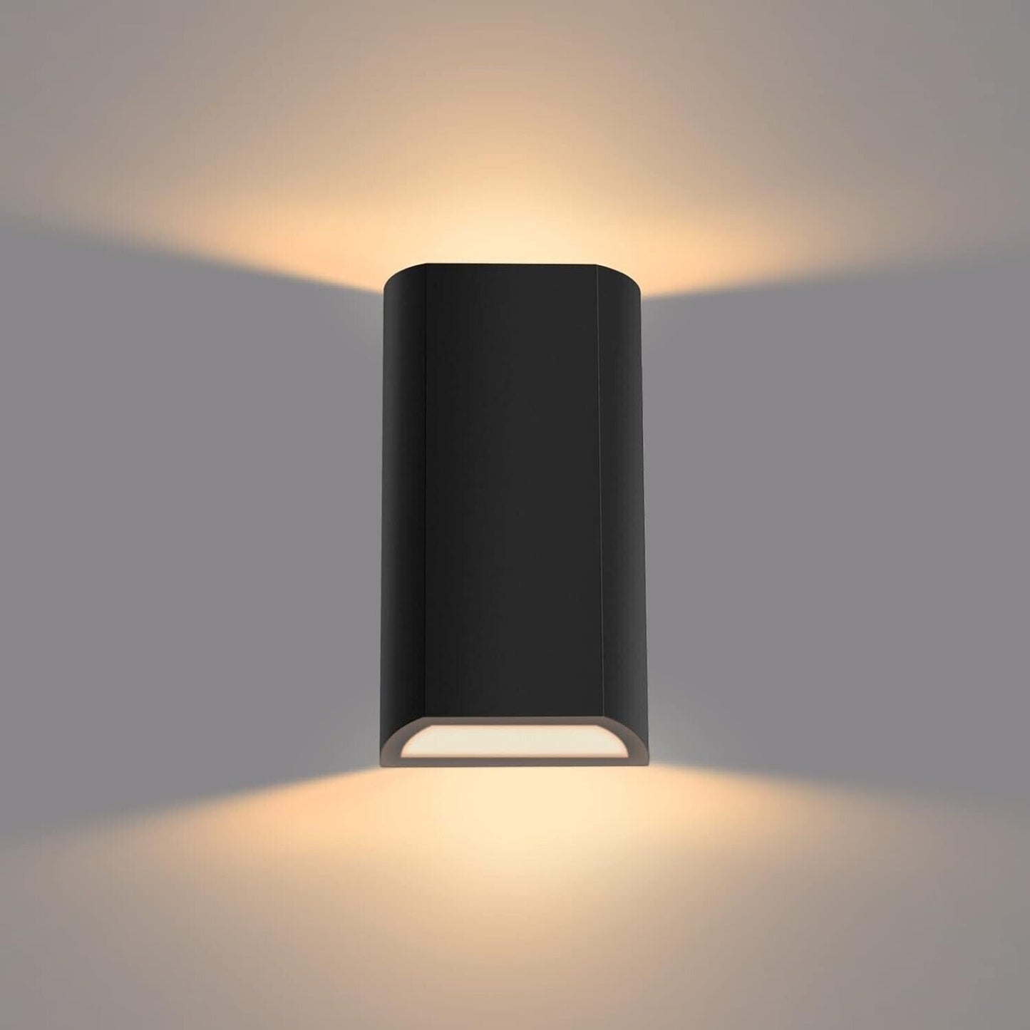 LED Outdoor Black Wall Light (IP65 Up/Down)