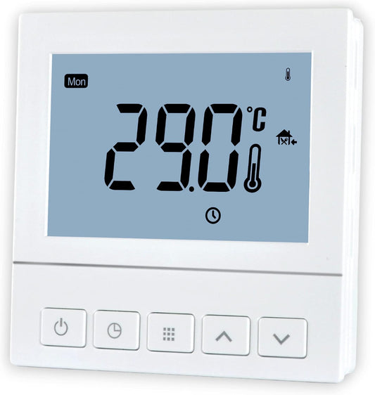 WateUnderfloor Heating Thermostat Programmable 3 AMP Room Stat with Air Sensor Push Button