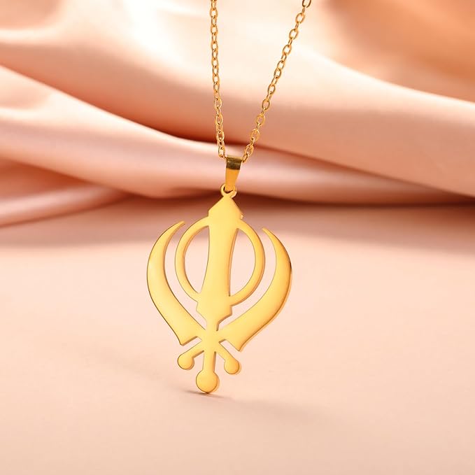 Sikhism Necklace For Women Stainless Steel