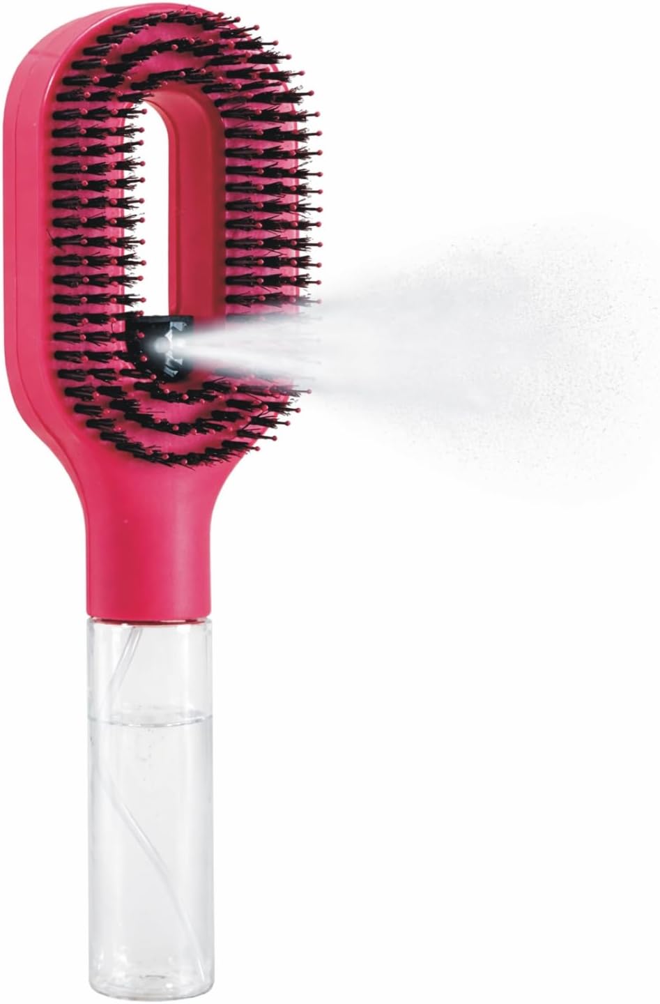Hair Brush – 2-in-1 Hydration Hair Mist Brush Boar Bristle & Nylon Detangling Brush for Wet & Dry Hair Paddle Brush for Shine & Scalp Massage – Summer Beauty Essential