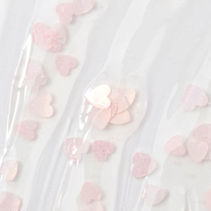 Mylee Gel Nail Polish Top Coat - Heart Confetti No-Wipe Top Coat 15ml