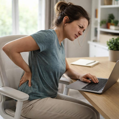 Ergonomic Coccyx Seat Cushion for Sciatica and Tailbone Pain – 50D Memory Foam Orthopaedic Cushion for Office Chair, Car, Gaming & Wheelchair – Includes 2 Washable Covers - Non-Slip Base