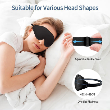 Sleep Mask for Men & Women, Upgraded 3D Contoured Profile Eye Mask (Black)